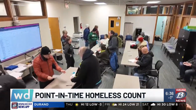 Lt. Gov. Sara Rodriguez takes part in January 2025 Point in Time Homeless Count
